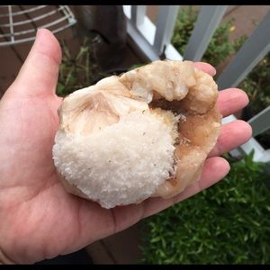 Scolecite on Stilbite, Natural Minerals